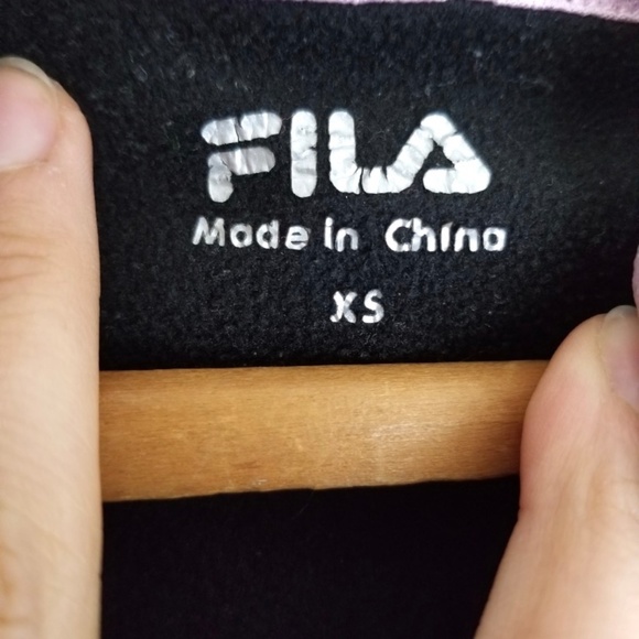 FILA Hoodie Pink Black Breast Cancer Sweater XS - Picture 4 of 9